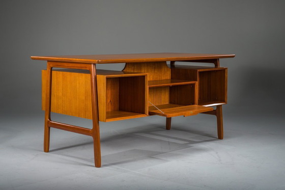 Image 1 of Teak Model 75 Desk from Omann Jun Møbelfabrik, 1960s