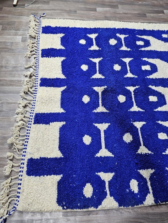 Image 1 of Marokkanischer Teppich aus Naturleinen, 300 x 200 cm