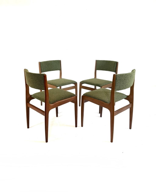 4x restored Danish dining chair '60