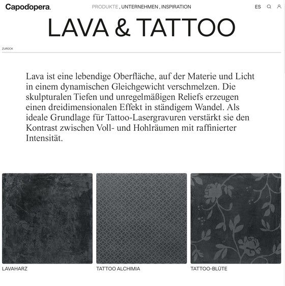 Image 1 of Capo d'opera Mini Set de table d'appoint, Lava-Tattoo, Alessio Bassan 2015, noir
