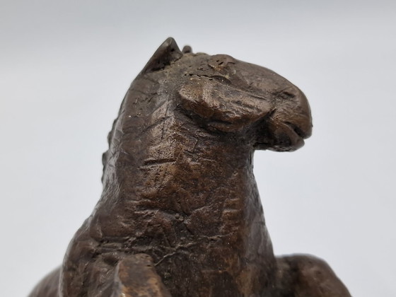 Image 1 of Kleine Bronzeskulptur eines Pferdes, Arthur Spronken?
