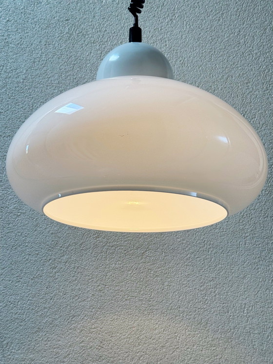 Image 1 of Vintage Mushroom Pendant Lamp – Space Age Style (Herda/Dijkstra)