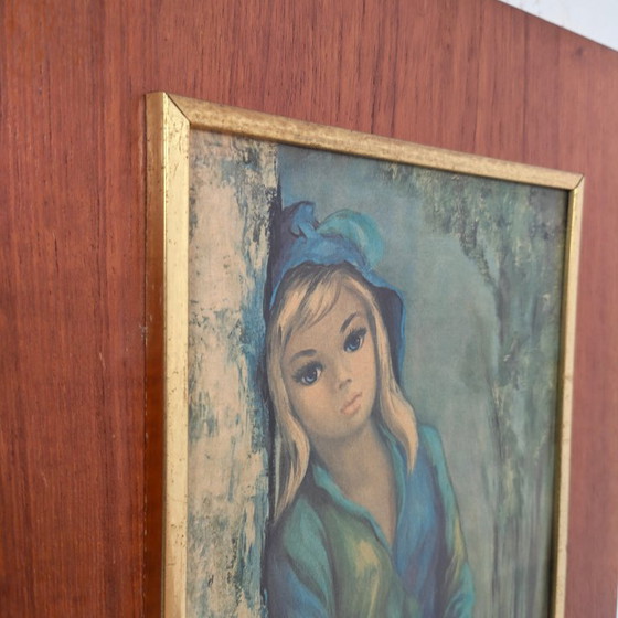 Image 1 of Vintage Wall Panel "Harlequin" After Jean Maio (1960s).