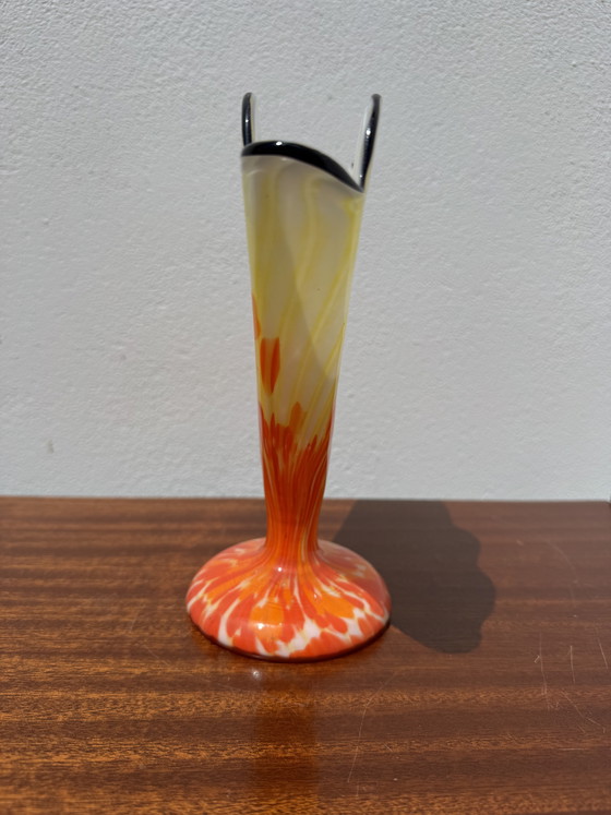 Image 1 of Franz Welz Art Deco Fan Vase