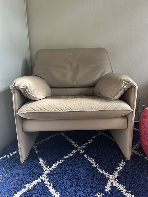 Leolux Bora Bora vintage leather arm chair / armchair