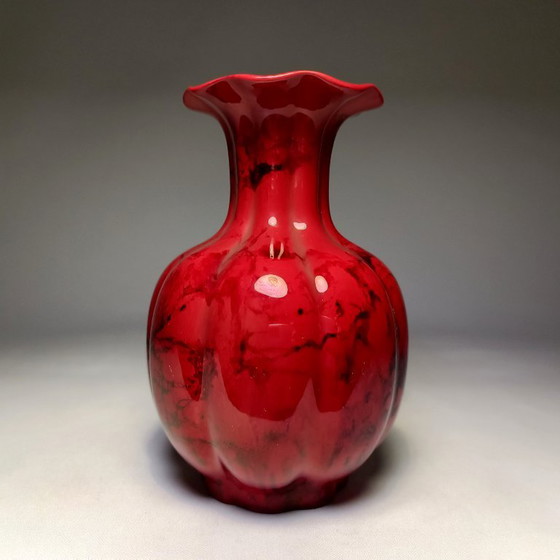 Zsolnay - Vaso - Vaso Eosina Rosso - Porcellana – Vasi, Porcelain (photo 5 of 22)