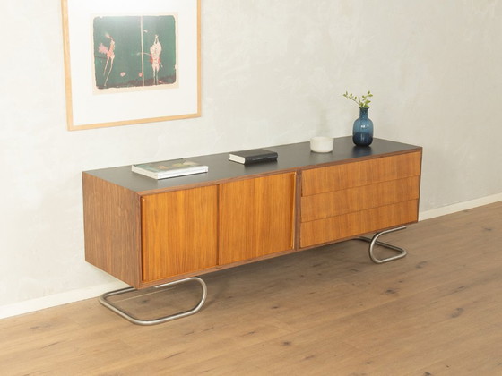 1960s Mid-Century Sideboard, Wood, Black (photo 4 of 9)