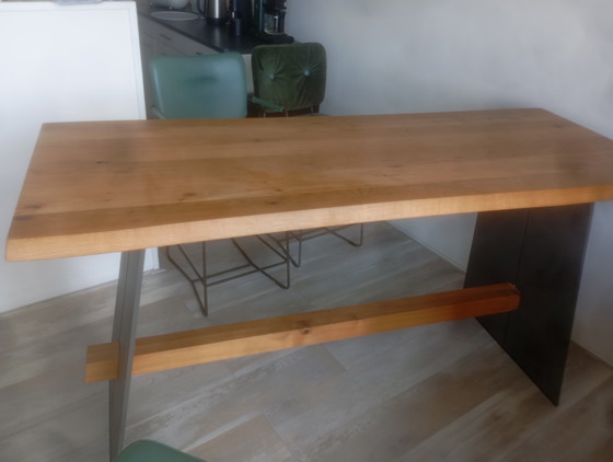 Tavolo da bar e sedie Bert Plantagie più lampade – Set da pranzo, Pelle, Metallo (photo 2 of 7)