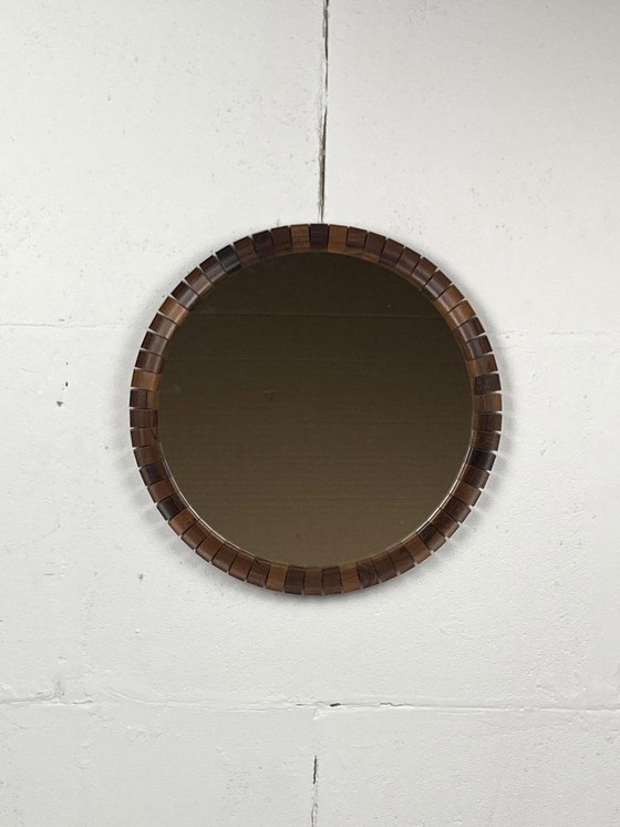 Image 1 of Danish Teak & Rosewood Mirror, 1960S