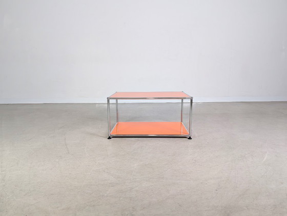 Image 1 of Tavolino da caffè originale USM Haller Tavolino da caffè arancione Fritz Haller
