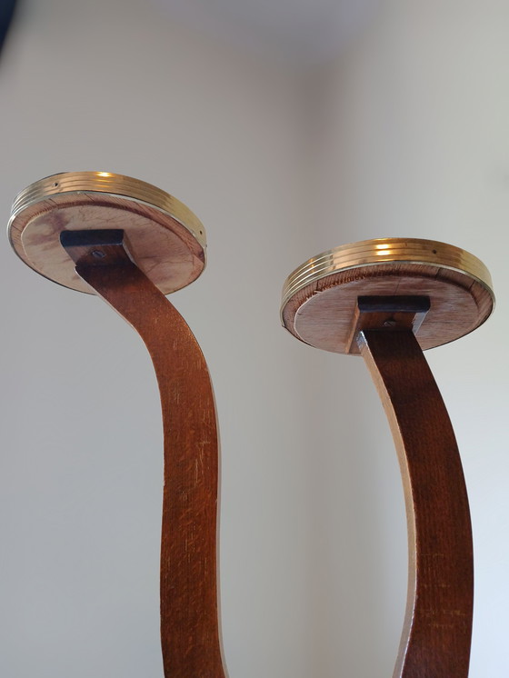 Image 1 of Porta piante vintage in legno e formica