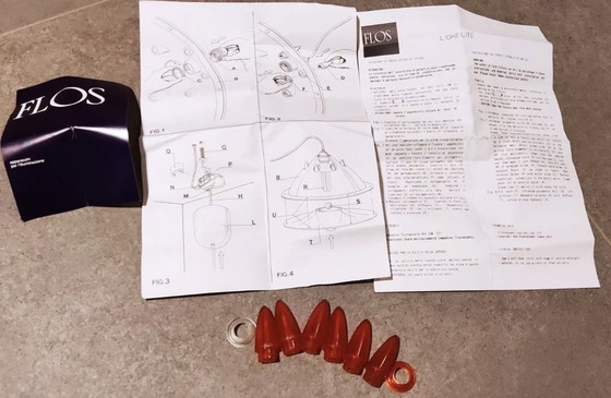 Image 1 of Philippe Starck Lite Light Pendelleuchte Flos Italian 1991