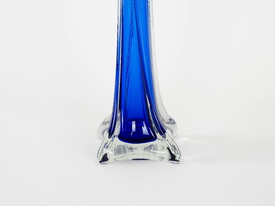 Image 1 of Kobaltblaue Vase, dänisches Design, 1970er Jahre, hergestellt in Dänemark