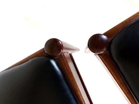 Image 1 of Ensemble de 6 chaises de salle à manger danoises vintage des années 60