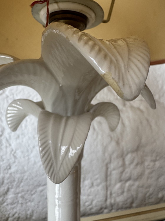 Image 1 of Tommaso Barbi ceramic palm tree lamp, 1960s