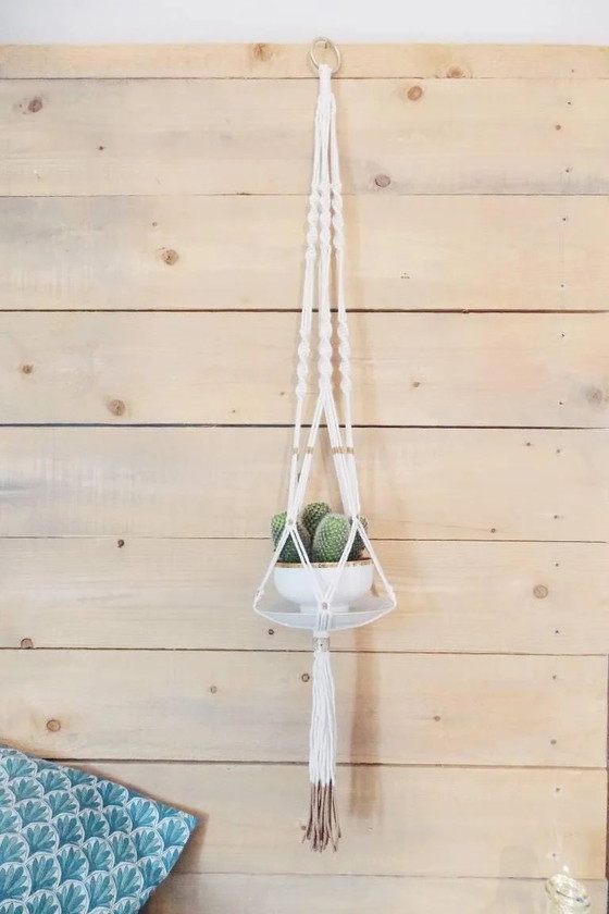 Crochet Plant Hanger – Plant table, Bohemian (photo 2 of 9)