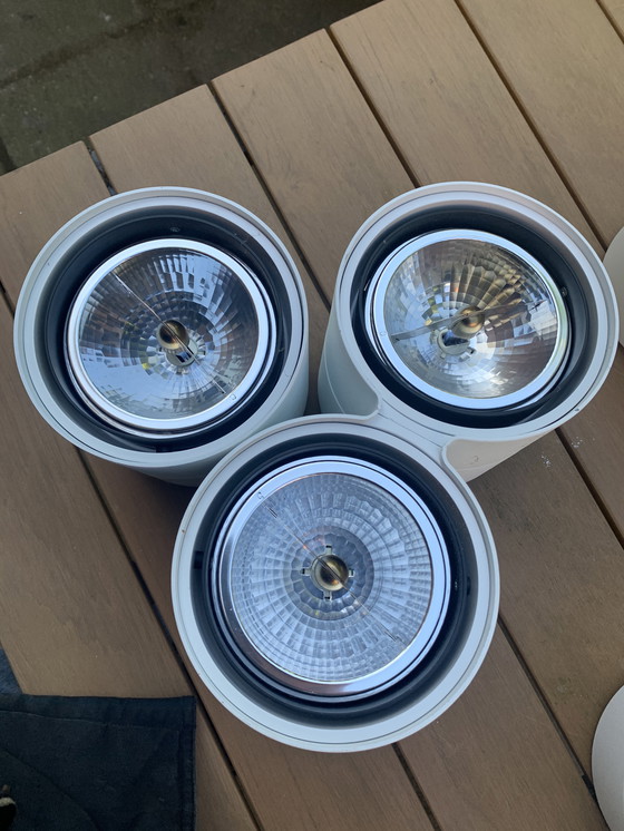 Image 1 of 3x Delta Light Link 311 opbouwspot (3x3 halogeen) (design, wit)