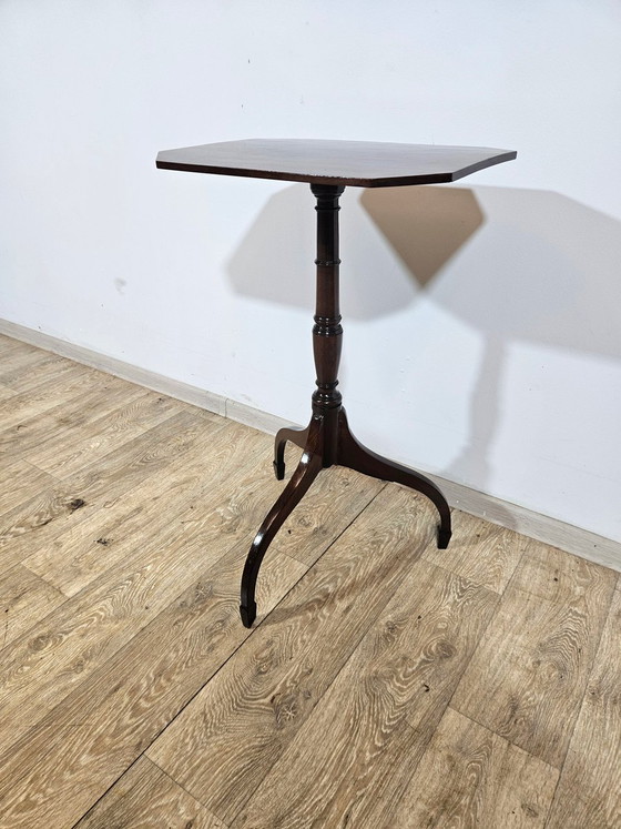 Antique Victorian Mahogany Side Table, 1800s – Wood, Hollywood Regency (photo 15 of 15)