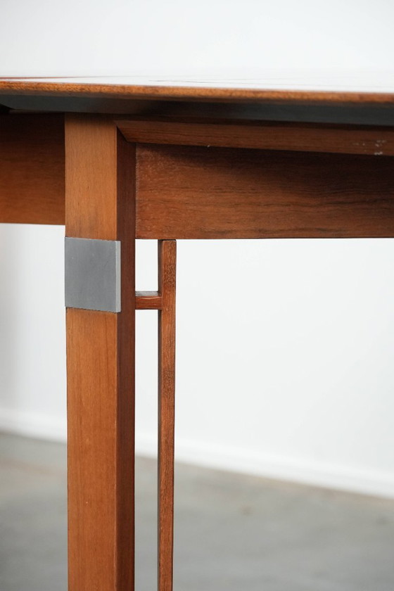 Image 1 of Practical extendable Art Deco design dining table for 6 to 8 people from Schuitema from the Decoforma series