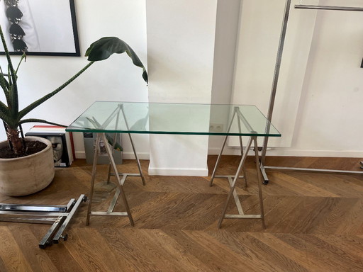 TABLE À TRÉTEAUX DU MID CENTURY (D'APRÈS MILO BAUGHMAN)