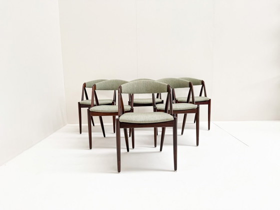 Image 1 of 6x Kai Kristiansen Model 31 Teakhouten eetkamerstoelen