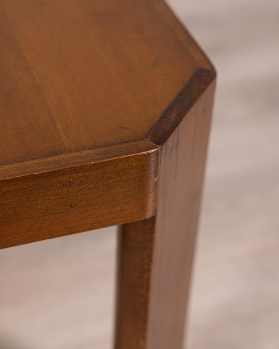 Image 1 of Vintage salontafel uit de jaren 60 van walnoothout, Italiaans design.