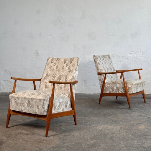 Een paar Hongaarse fauteuils in mid-century modern stijl, 1960
