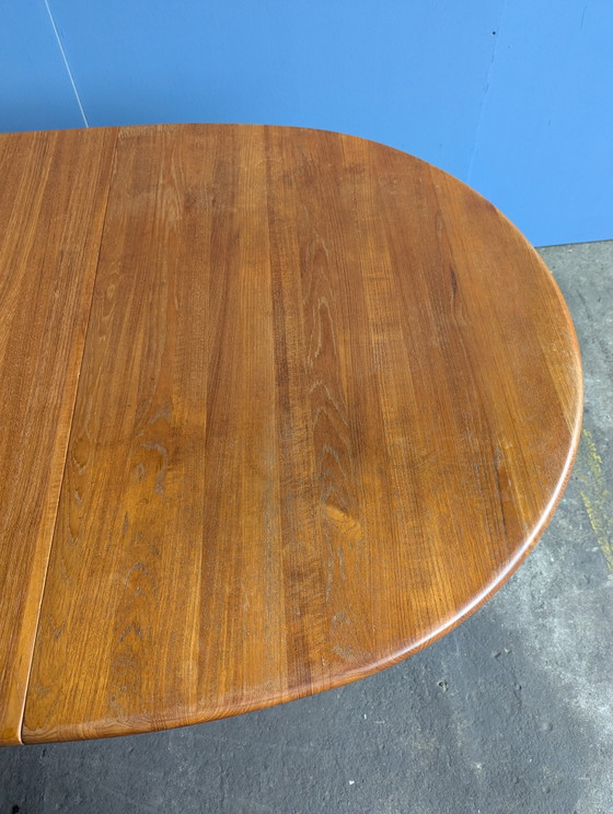 Image 1 of Table de salle à manger extensible vintage danoise en teck, Dyrlund