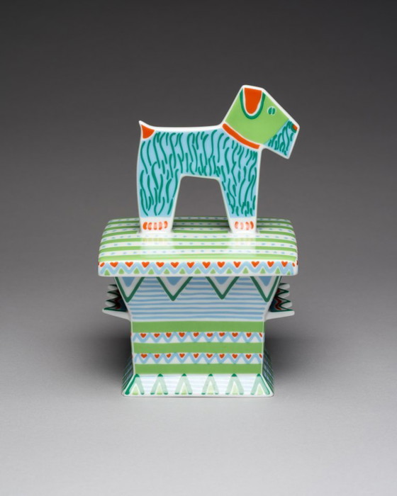 Image 1 of Postmoderne Rosenthal Studio-Line Künstler-Deckelbox Nr. 2 von Laura Fiume, Deutschland