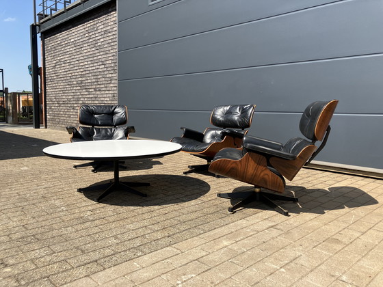 Image 1 of Late 50's Vintage Eames Lounge Chair Group Set Contura/Fehlbaum (Vitra) in License of Herman Miller