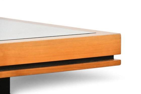 Elm Coffee table, tempered glass top, 60s/70s, Design (photo 4 of 8)