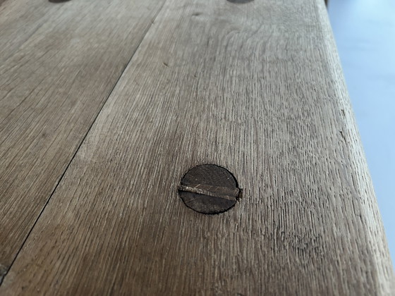 Image 1 of Set of four oak farm chairs