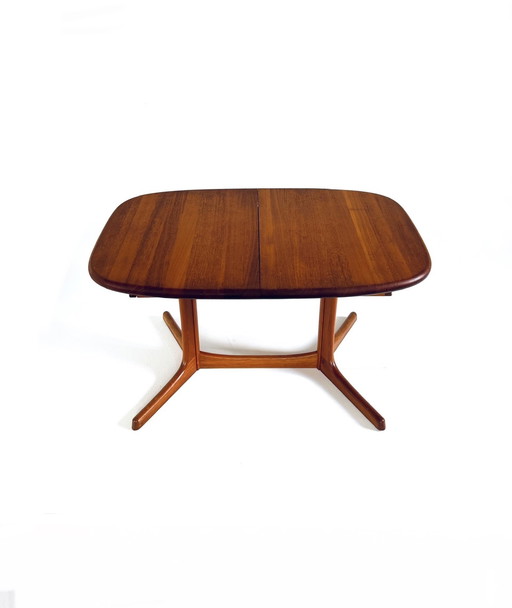 Vintage teak extendable dining table, Dyrlund '70s