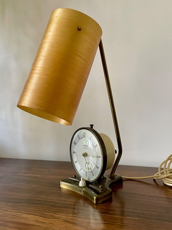 Lampada orologio Vintage Pifco Timeside degli anni '70 – Lampade da tavolo, Vetro, Ottone (photo 6 of 11)