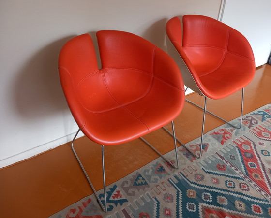 Moroso Fjord Patricia Urquiola 2x – Eetkamerstoelen, Leather (photo 5 of 10)