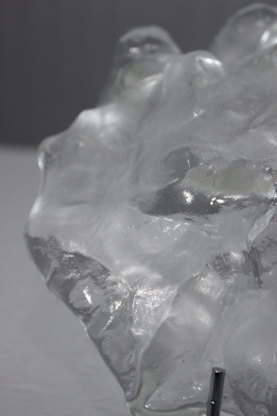 Image 1 of Grote "Fossil" matglazen zakleger ontworpen door Jolanda Prinsen & Walther Glas