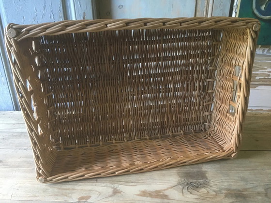 Cesta de panadero de mimbre – Objetos decorativos, Ratán, Vintage (photo 4 of 11)