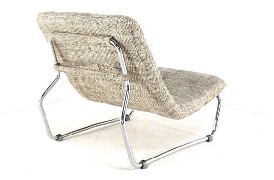 Image 1 of Vintage fauteuil 'Hierden' midcentury nieuwe gestoffeerd