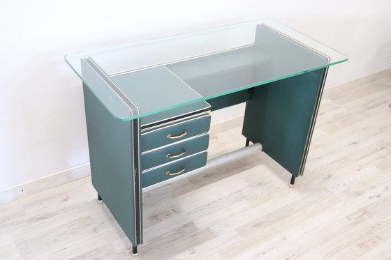 Image 1 of Umberto Mascagni Set Office Desk + Chair (2)