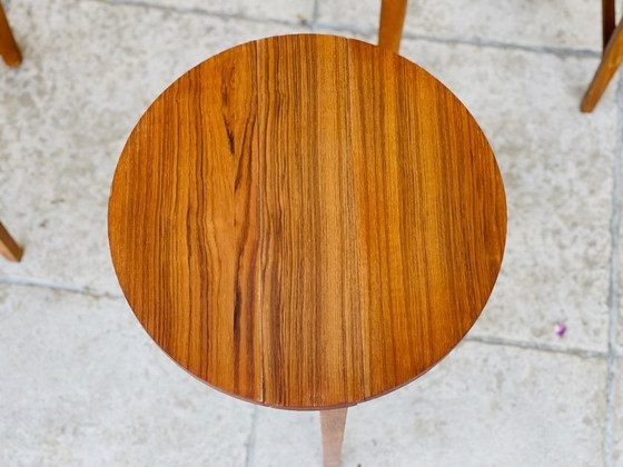 Image 1 of Set of 5 Scandinavian nesting coffee tables in teak, 1960