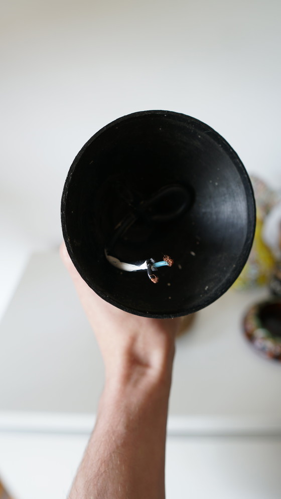 Image 1 of Vintage dikke lava keramiek Herda hanglamp - jaren 1970