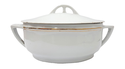 Zuppiera vintage in porcellana Schlaggenwald