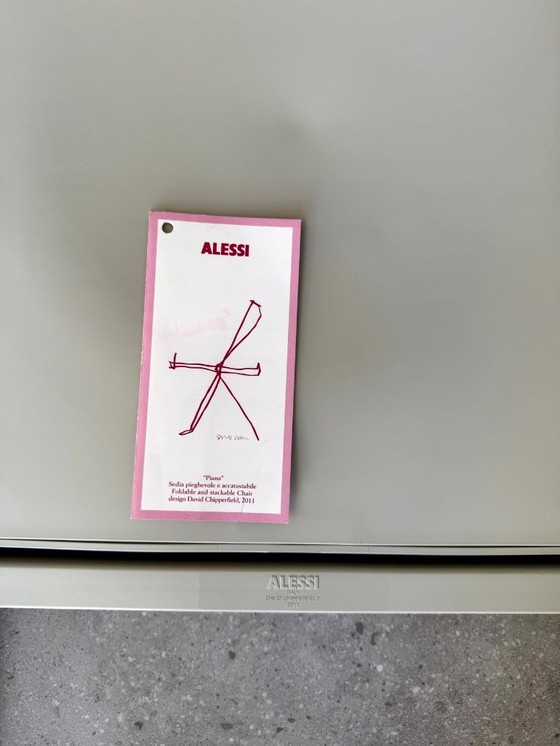 Image 1 of Chaise pliante Alessi Piana grise, quasiment neuve.