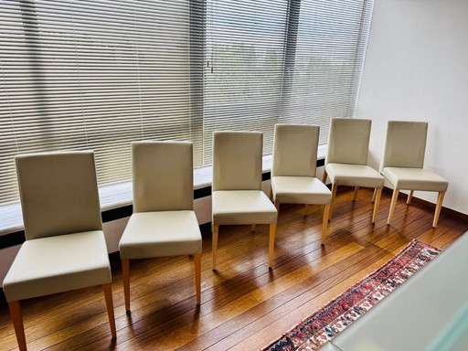 Sexe de six chaises de salle à manger Hulsta