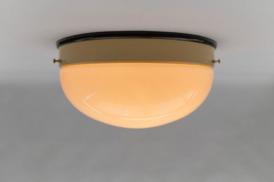 Image 1 of 1 di 12 Rara plafoniera minimalista Bauhaus / lampada da soffitto, Germania anni '30