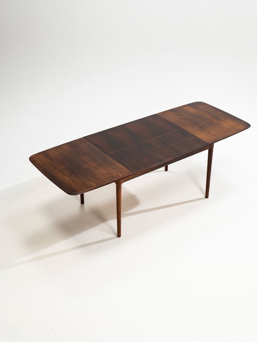 Mid Century extendable rosewood dining table by Lübke, West Germany, 1960s