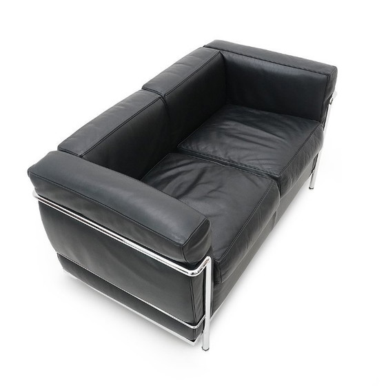 Image 1 of Canapé 2 places LC2 de Le Corbusier pour Cassina, années 1970