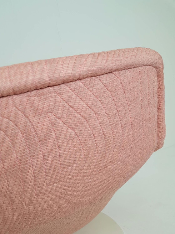 Artifort F518 Geoffrey Harcourt upholstered Kvadrat pink, Armchairs, Metal, Polyester, Vintage (photo 6 of 13)