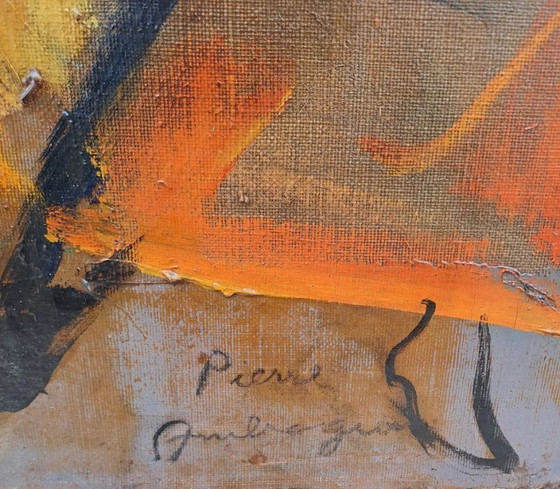 Image 1 of Pierre Ambrogiani (1907-1985) Les Arlésiennes Painting Oil/Canvas Original Artwork