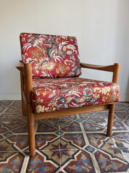 Scandinavische Fauteuil, Botanische Print